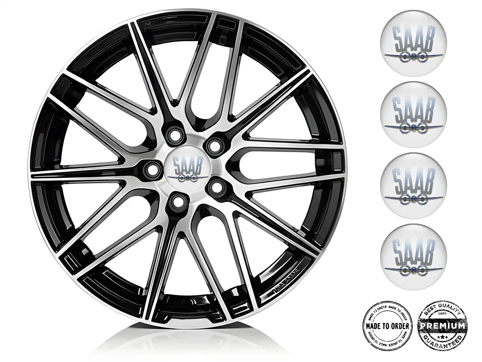 Saab Gewölbte Sticker Individuell Stellar Momentum Wave